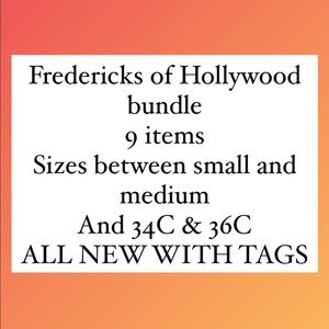 Fredericks of Hollywood BUNDLE 9 items